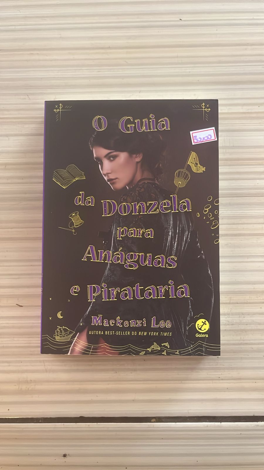 Capa do livro O Guia da Donzela para Anáguas e Pirataria, de Mackenzi Lee